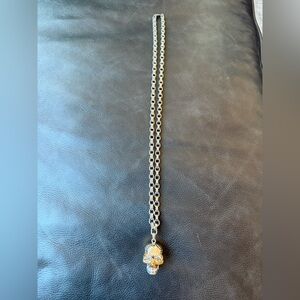 Alexander McQueen Gold Skull Necklace